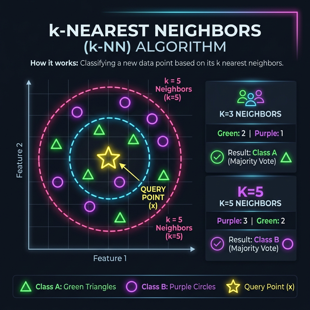 k-NN Proximity Voting circles