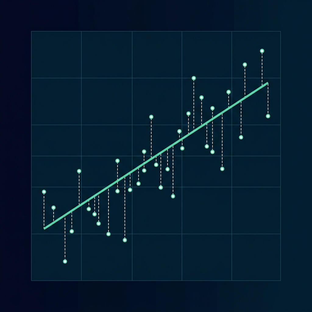 OLS Linear Regression trend line and coordinates