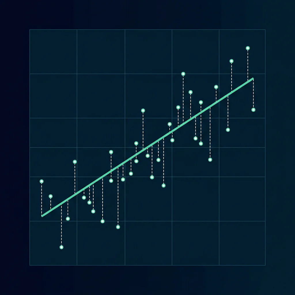 OLS Linear Regression trend line and coordinates