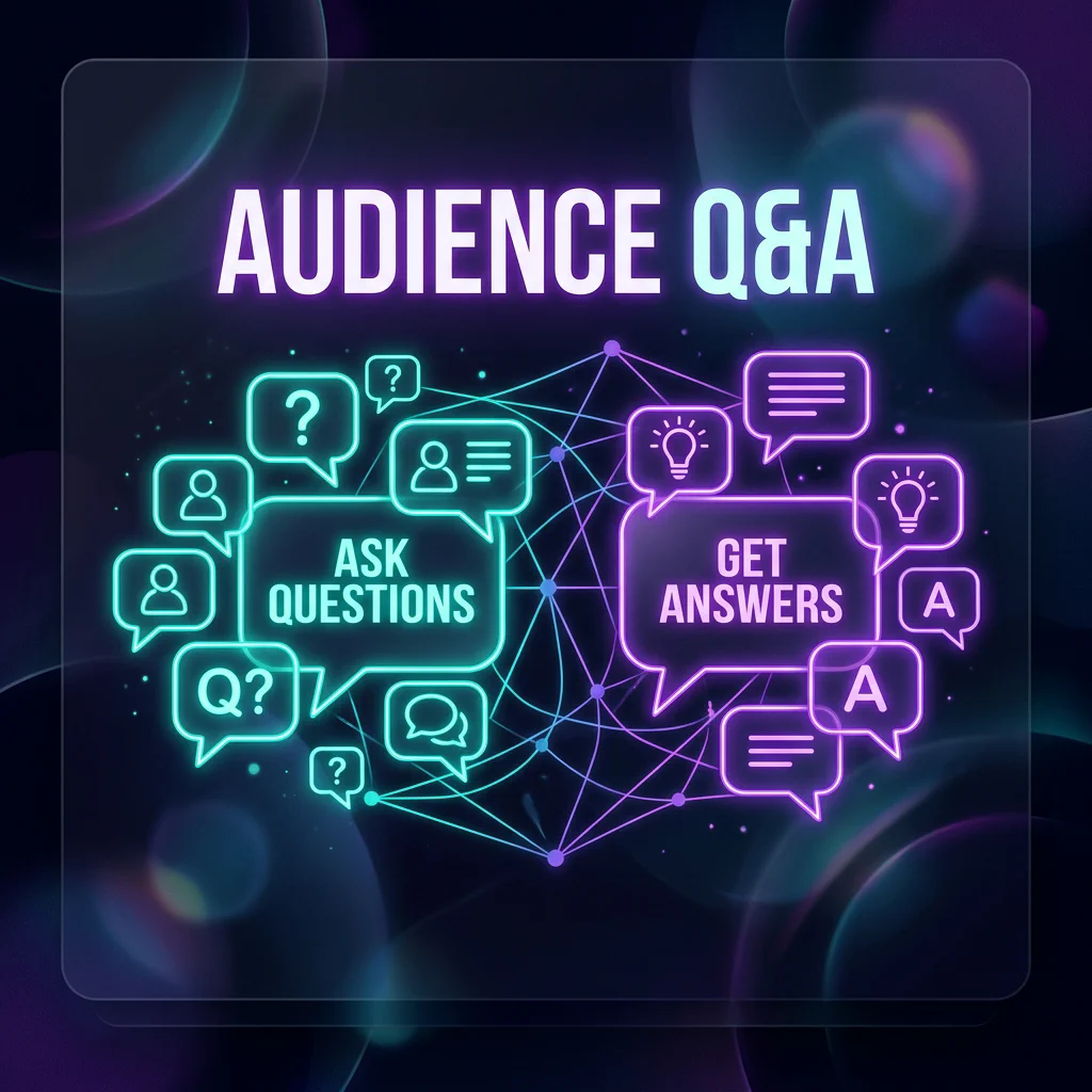 Audience Q&A Background illustration