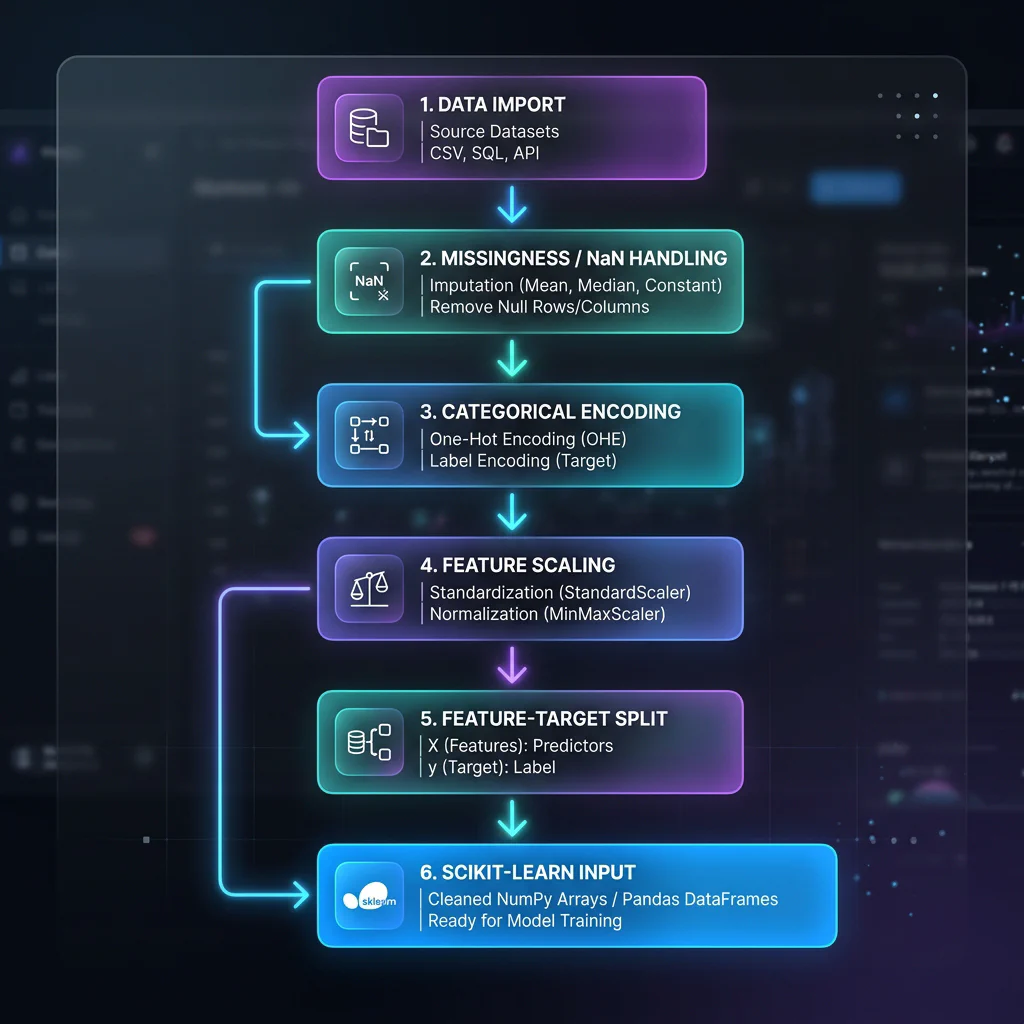 Data Preprocessing Pipeline Flowchart